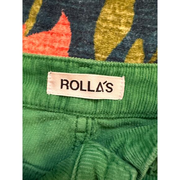 Rolla's Green Corduroy Eastcoast Flare Jeans Size 28 - Picture 5 of 9